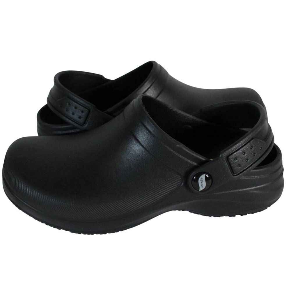 Skechers Work Arch Fit Riverbound Black Slip Resistant Clogs 108067 Womens 5